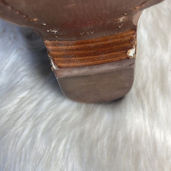 Sam Edelman Petty Tan Suede Booties Sz 7 - Picture 5 of 9